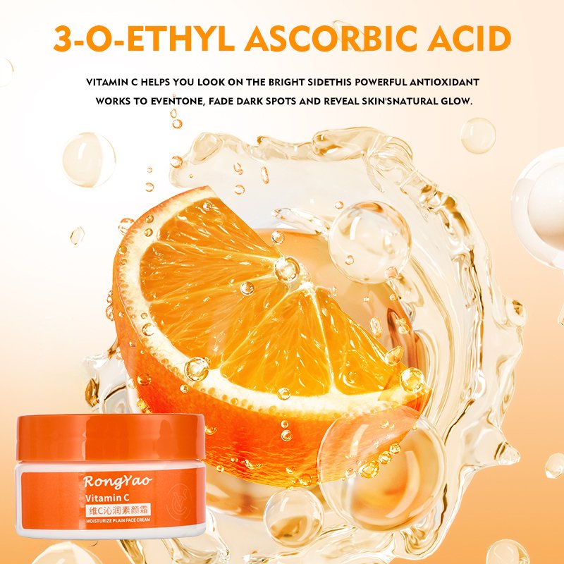 Rongyao Vitamin C Face Cream for skin Whitening Day Cream Spots Vitamin C Moisturizing Concealer Face Whitening Cream