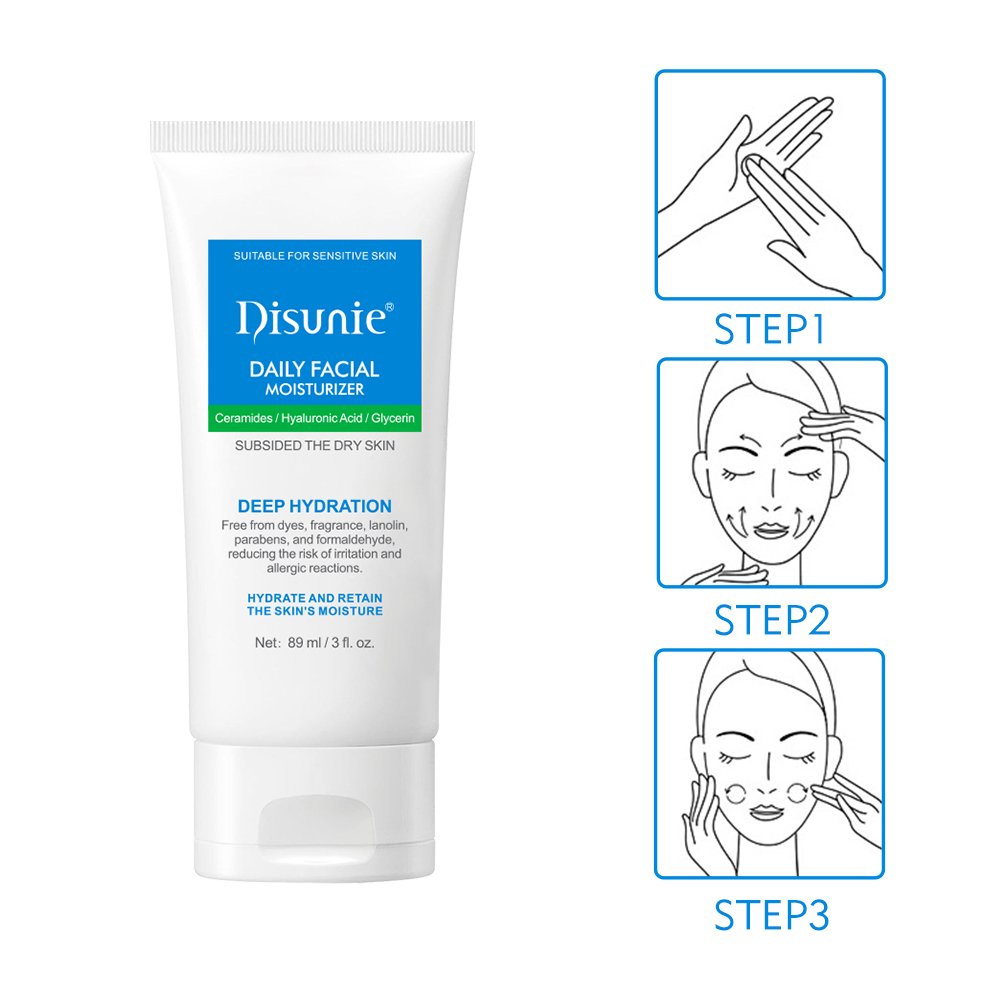 Daily 89 ml Facial Moisturizer Cream With 5 Key Ceramide Squalane For Anti-aging Glowing Best Face Cream For Face Fair Dry Skin