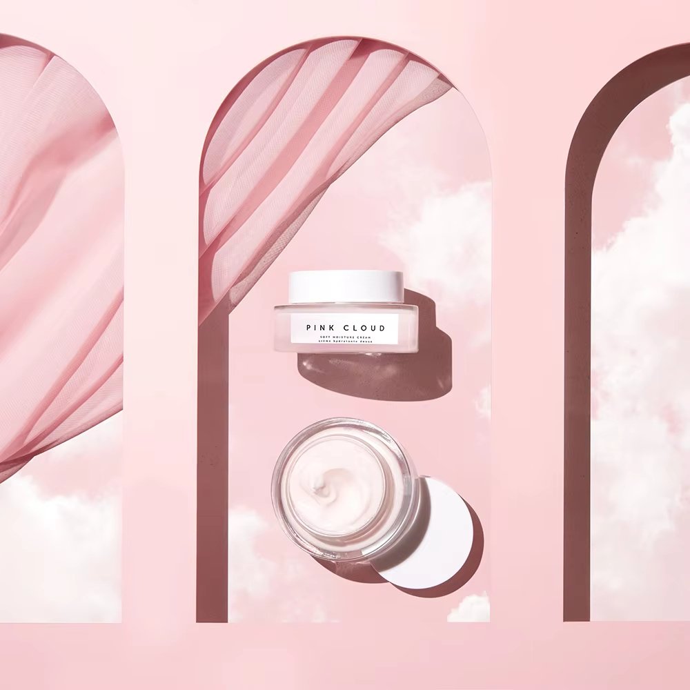 Private Label 30ml Rose Water Brightening Softening Squalane Vitamin C Anti Aging Pink Cloud Rose Moisturizer Face Cream