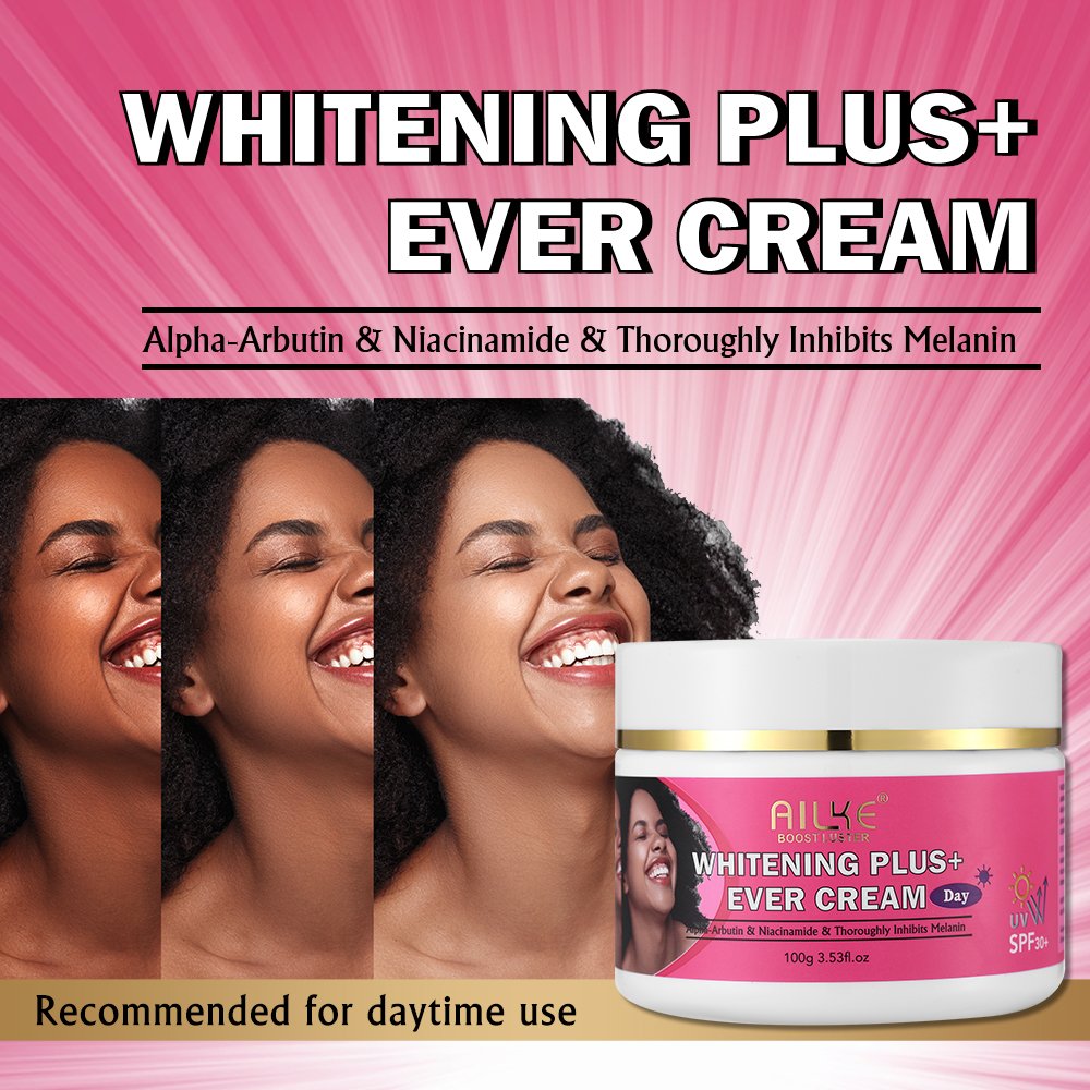 Private Label perfumed Cream 100% Pure Organic Skin Lightening Moisturizing Spf 30 Inhibits Melanin Face Cream