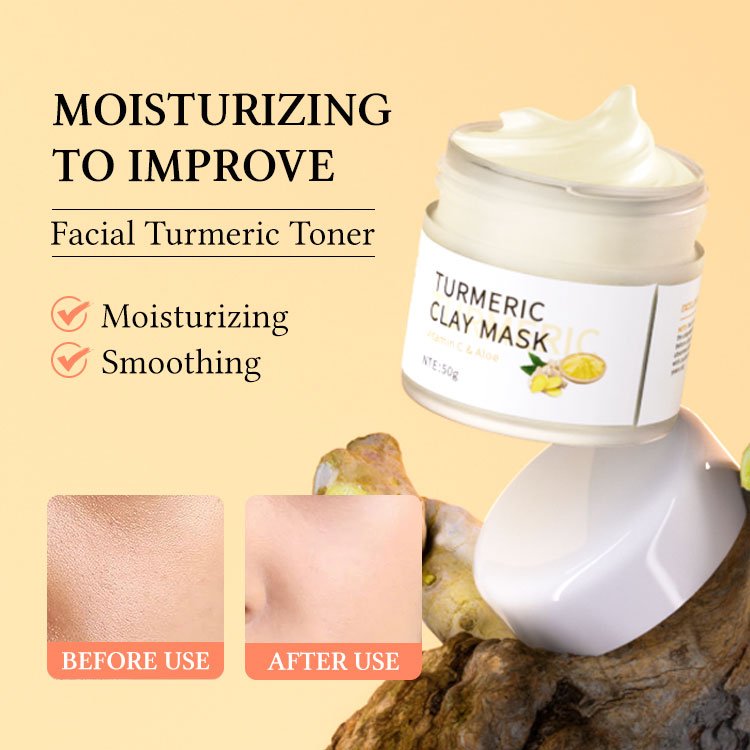 Private Label Turmeric Repairing Face Cream brightening Moisturizing And Hydrating Face Cream Reduce Acne And Dark Spots
