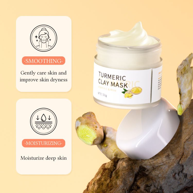 Private Label Turmeric Repairing Face Cream brightening Moisturizing And Hydrating Face Cream Reduce Acne And Dark Spots