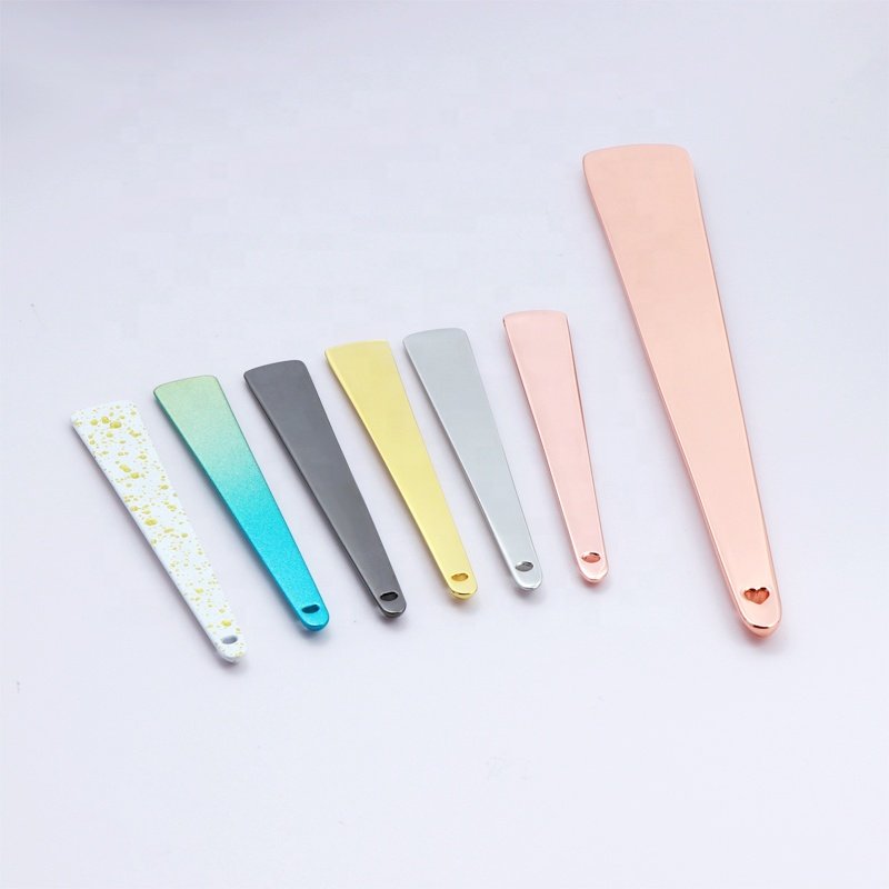 beauty tools 7cm Rose gold metal luxury flat head facial cream cosmetic spatula scoop