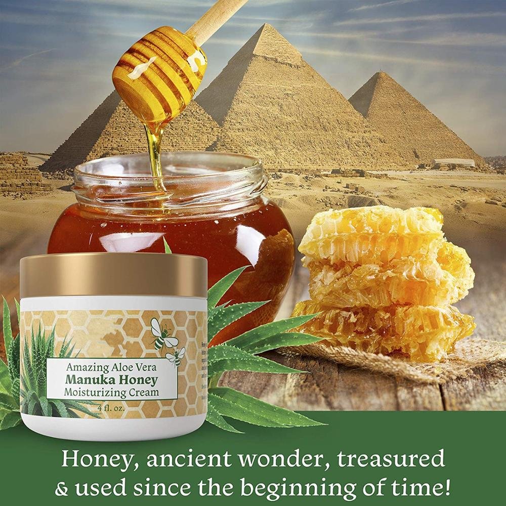 OEM Organic Skin Whitening Aloe Vera Manuka Honey Moisturizing Face Cream