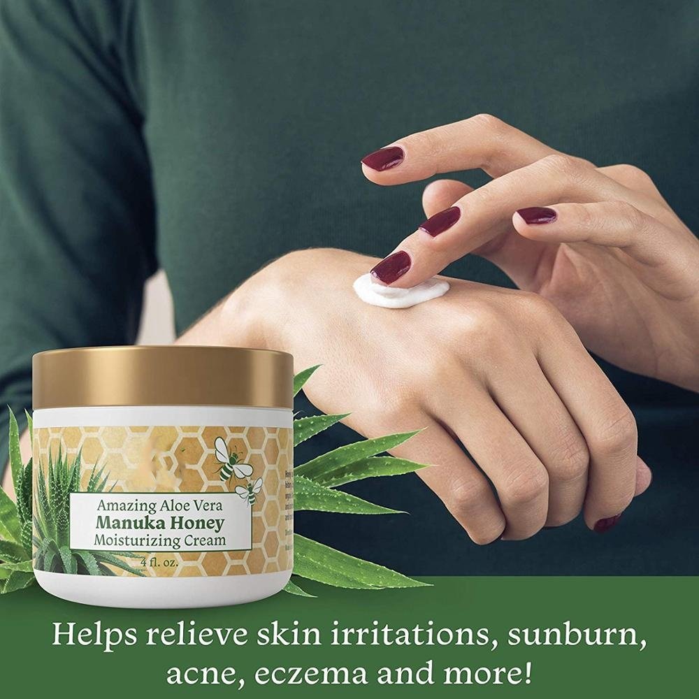 OEM Organic Skin Whitening Aloe Vera Manuka Honey Moisturizing Face Cream
