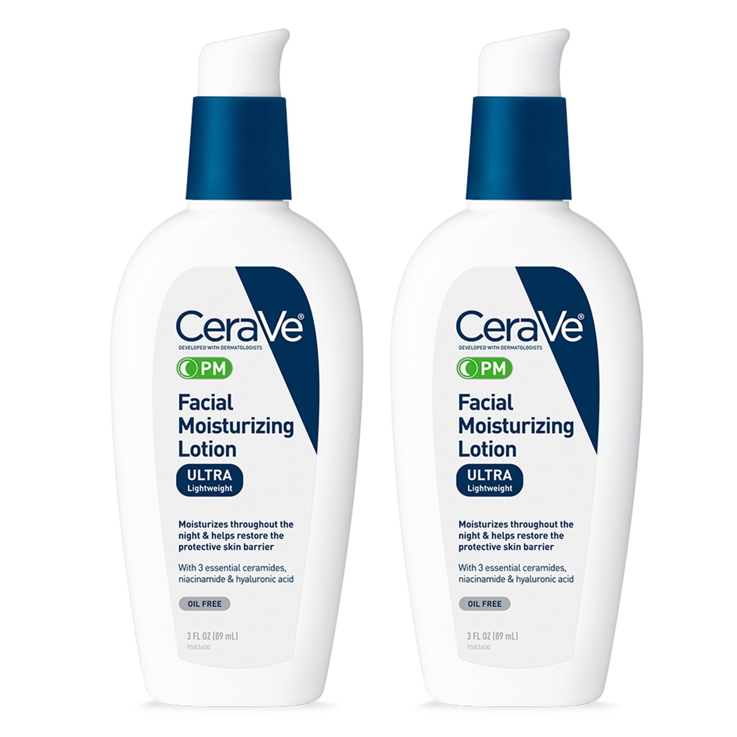 CeraVe Facial Moisturizing Lotion PM Night Cream With SPF30 Repair Sensitive Skin Nicotinamide Ceramide Skin Care Cream 89ML