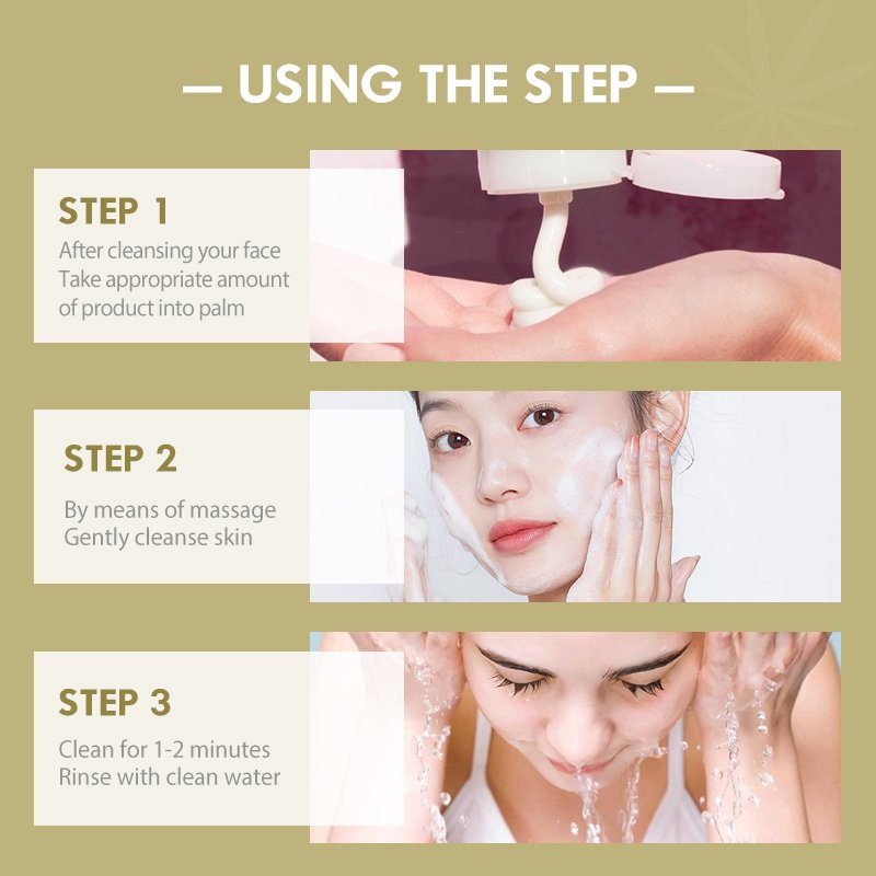 Private Label Facial Cleanser Paraben-free Acne Treatment & Whitening and Organic Vegan & Turmeric Facial Deep Cleanser