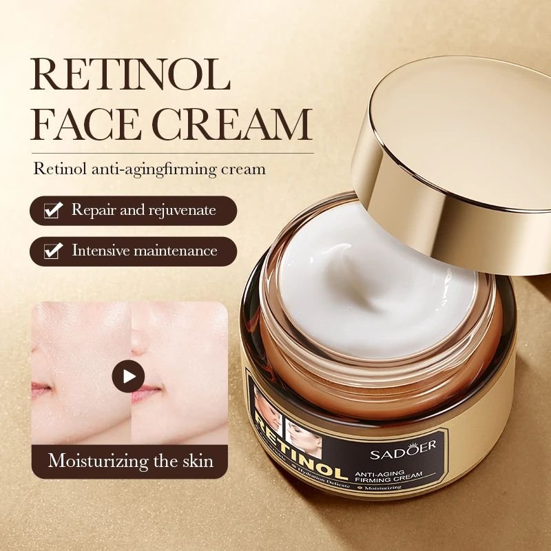 SADOER Natural Organic Retinol face cream Face collagen Cream Moisturizing Retinol Anti Wrinkle Cream
