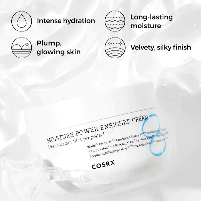 COSRX Hyaluronic Acid Moisturizer Wholesale Face Cream Hydrium Moisture Power Enriched Cream 50ml