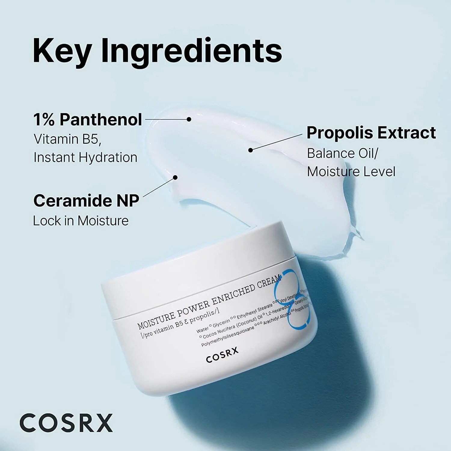 COSRX Hyaluronic Acid Moisturizer Wholesale Face Cream Hydrium Moisture Power Enriched Cream 50ml