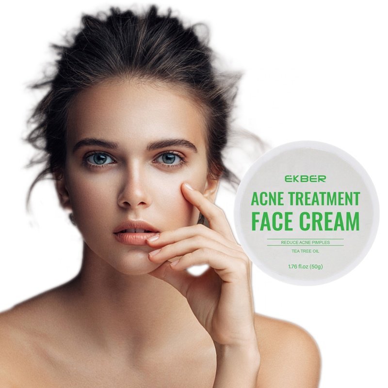 New Private Label Luxury Organic Anti Acne Face Cream Whitening Cream Plant Extract Anti-acne Organic Repair Face Cream