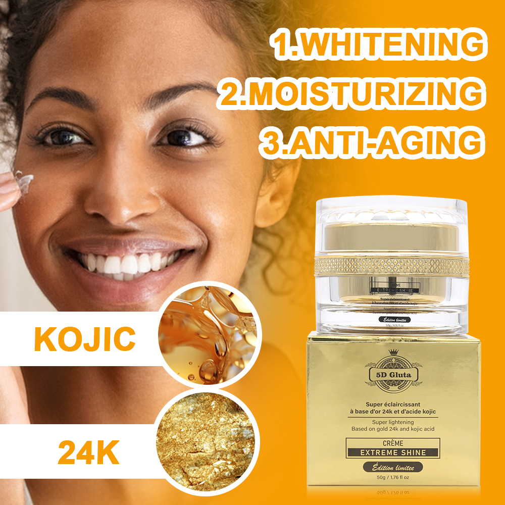 Extreme shine 24K Kojic Acid Strong whitening Day and night Face Cream skin Nutri Glow Lightening and treatment cream