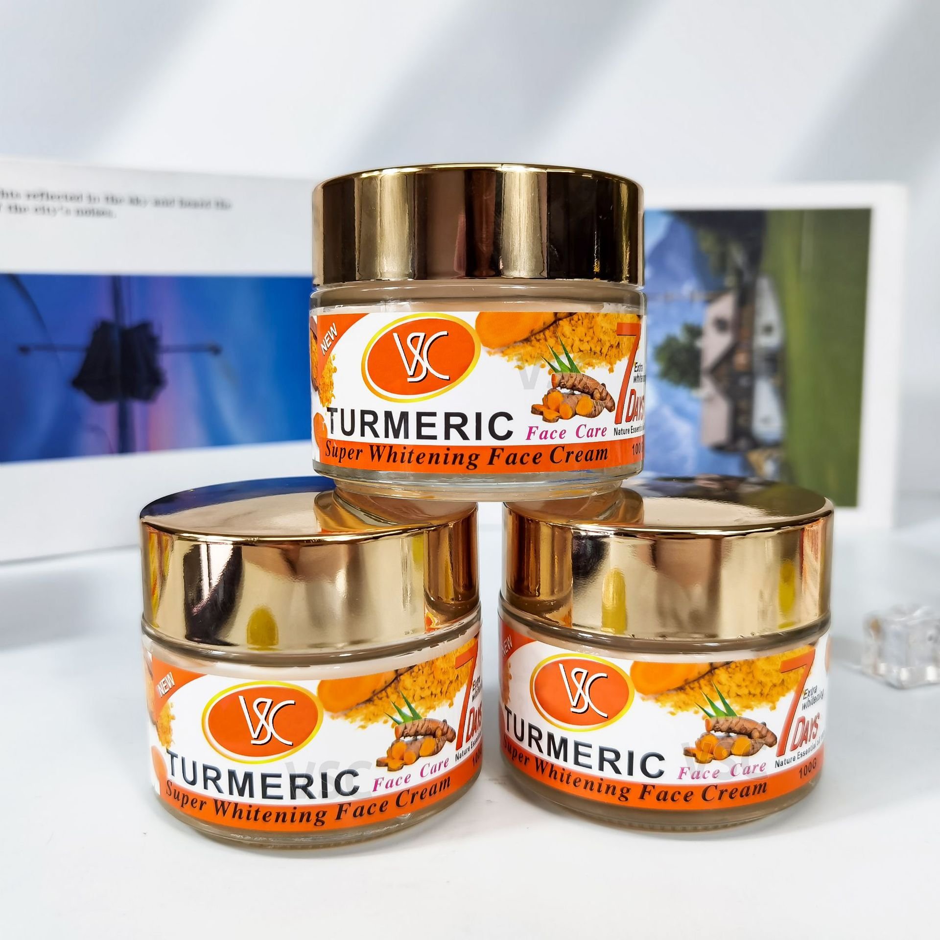 Custom Turmeric Face Cream Firming Face Cream Skin Whitening Turmeric Facial Cream