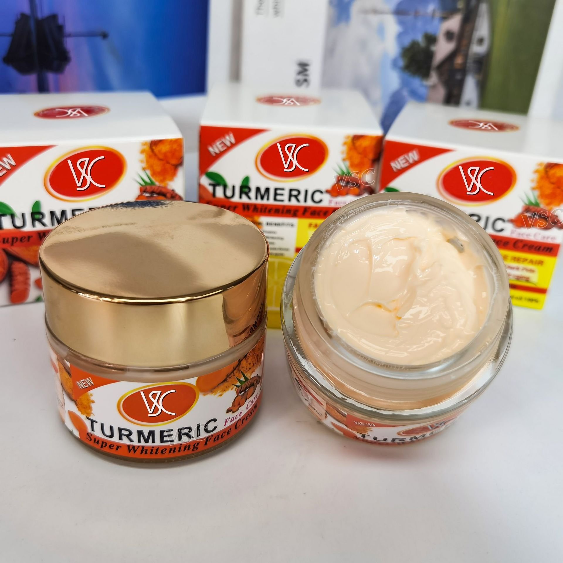 Custom Turmeric Face Cream Firming Face Cream Skin Whitening Turmeric Facial Cream