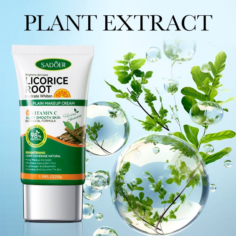 SADOER Organic Plain Cream Licorice Vc Deep Moisturizing Effective Skin Whitening Brightening Tender And Smooth Face Care Cream