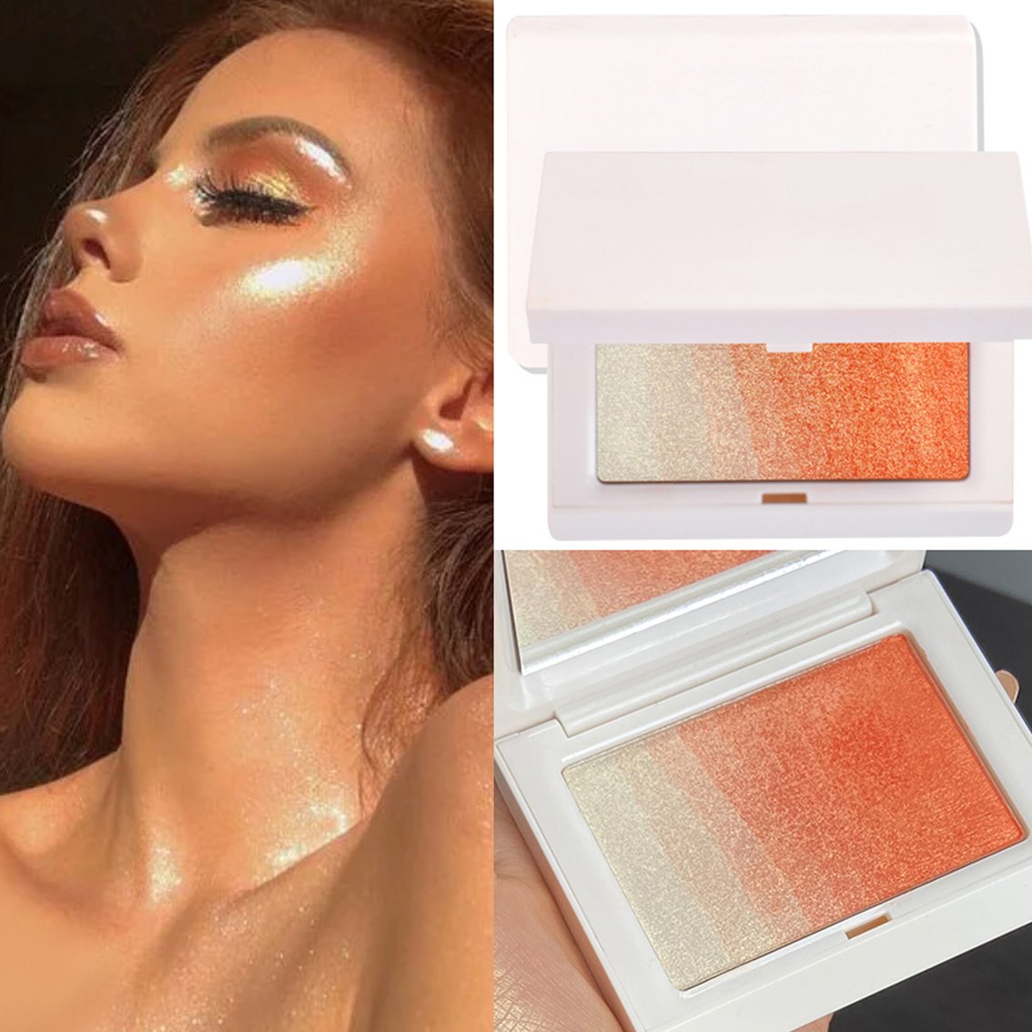 Cream to Powder Custom OEM Vegan Cruelty Free Private Label Makeup Cream Blush Pallet Vegan Unique Single Tint Creamy Blush