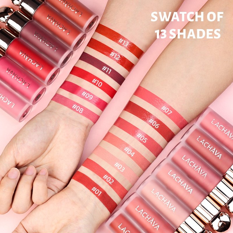 Wholesale 13 Colors Vegan Waterproof Blush Cream Makeup Liquid Blusher Lip Eye Cheek Tint Face Vegan Private Label Velvet Blush