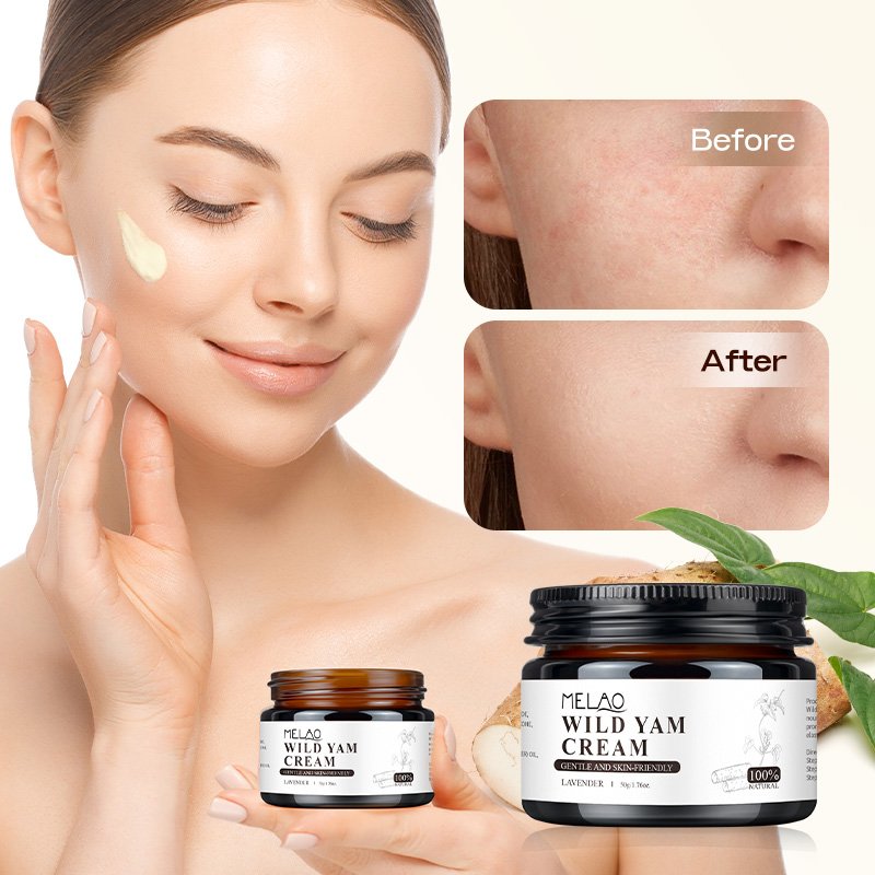 natural organic Hormone skin balance moisturizing wild yam face cream for women Anti-wrinkle nourishing antiwrinkle cream