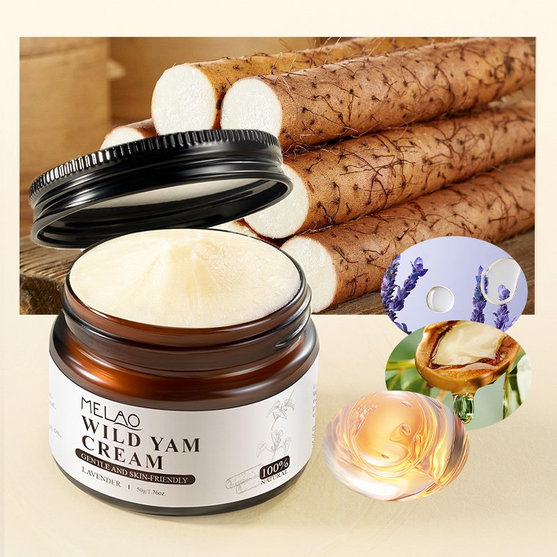natural organic Hormone skin balance moisturizing wild yam face cream for women Anti-wrinkle nourishing antiwrinkle cream