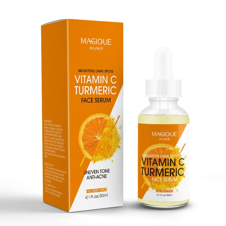 OEM ODM Private Label Organic Skin Whitening Gift Kits Facial Cleanser Face Cream Anti Acne Turmeric Skin Care Set