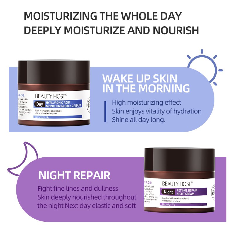 Hot Sale Skin Care Products Moisturizing & Hydrating Day and Night Face Cream