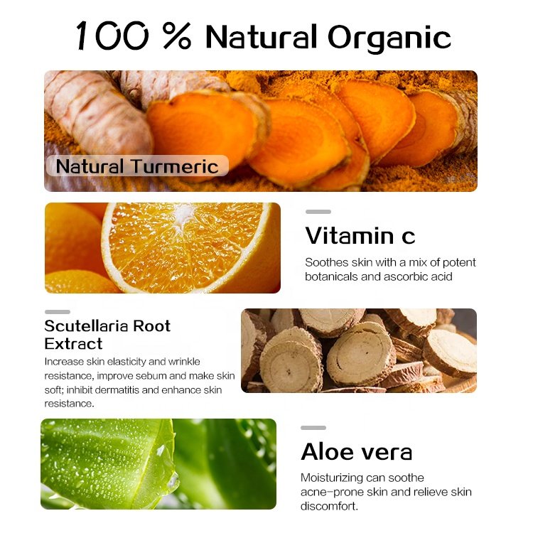 Turmeric Face Cream Dark Spots Eraser Oil Control Even Skin Tone Fades Blemishes Acne Remove Whitening Face Cream