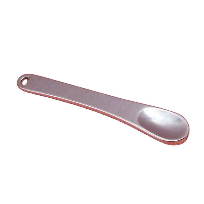 Facial Mask Spoon 60mm Gold Metal Cosmetic Spatula Small Skincare Face Cream Cosmetic Spoon