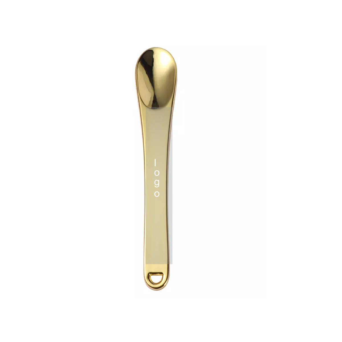 Facial Mask Spoon 60mm Gold Metal Cosmetic Spatula Small Skincare Face Cream Cosmetic Spoon