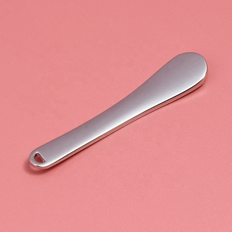 Facial Mask Spoon 60mm Gold Metal Cosmetic Spatula Small Skincare Face Cream Cosmetic Spoon