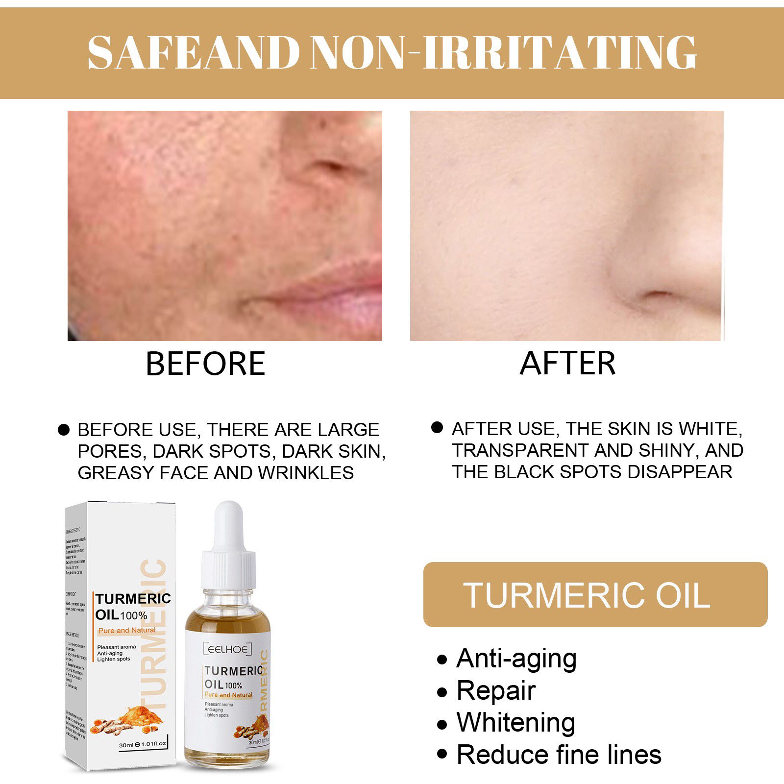 whitening brightening cleanser toner serum oil cream turmeric skin care vitamin c turmeric face oil