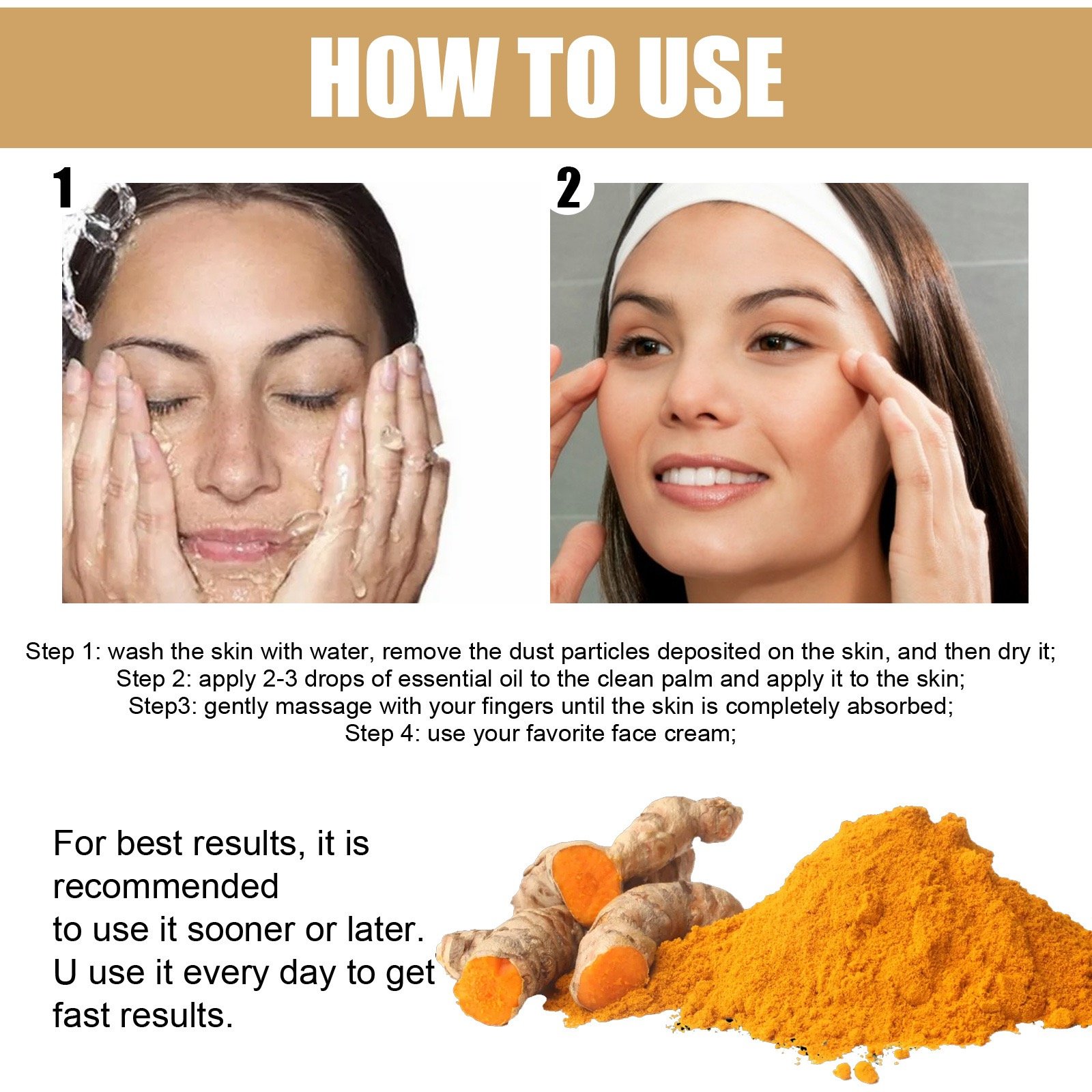 whitening brightening cleanser toner serum oil cream turmeric skin care vitamin c turmeric face oil