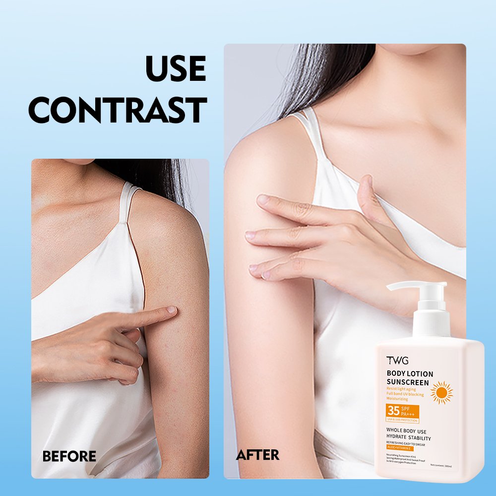 TWG Sunblock SPF 35 Body Lotion Aloe Vera Sunblock PA+++ Body Lotion and Cream Skin Protective sun screen lotion