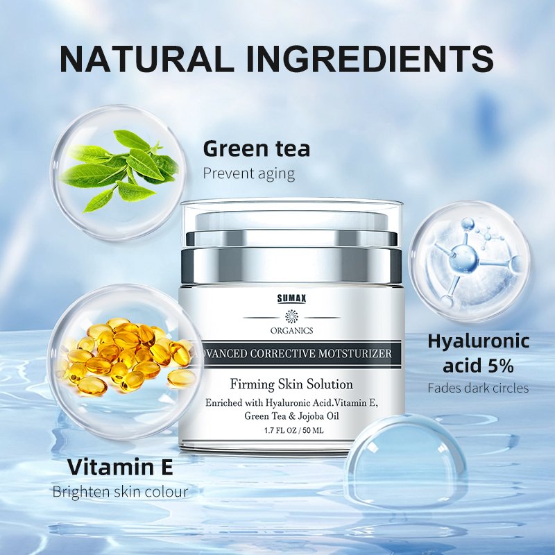 Custom Logo Natural Ingredients Moisturizing Face Cream for Firming Skin And Reducing Wrinkles 50ml Skin Care Women Face Cream