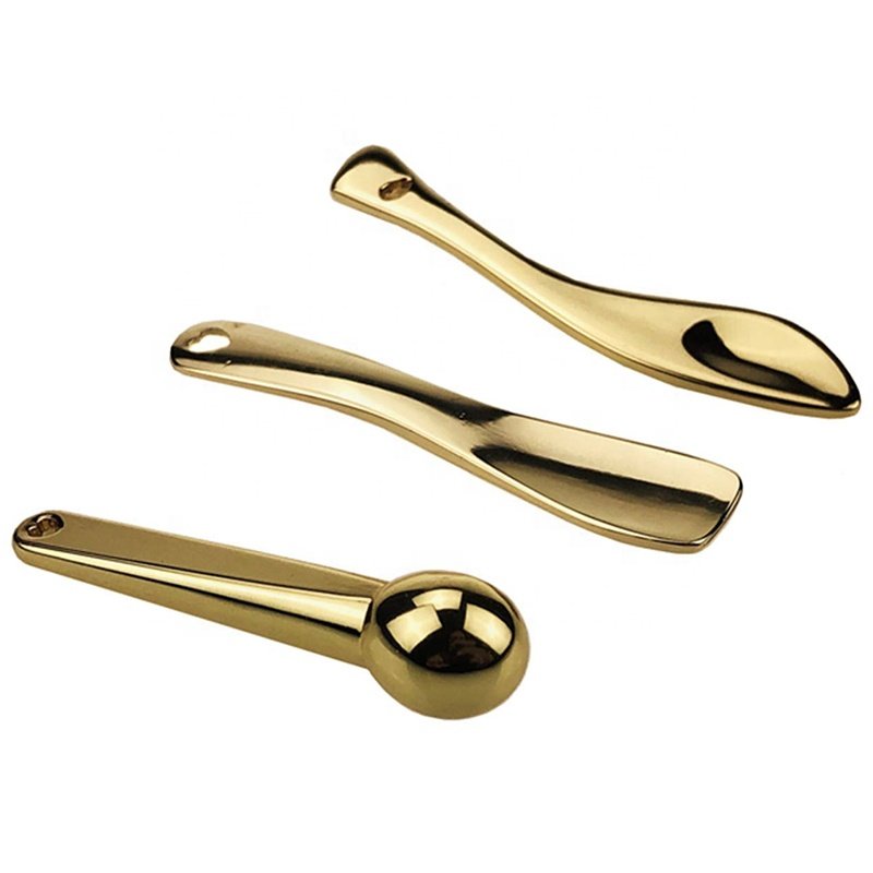 2024 Hot Selling Tiny Eye Cream Sticks Small Metal Mini Mask Rose Gold Cosmetic Spoon