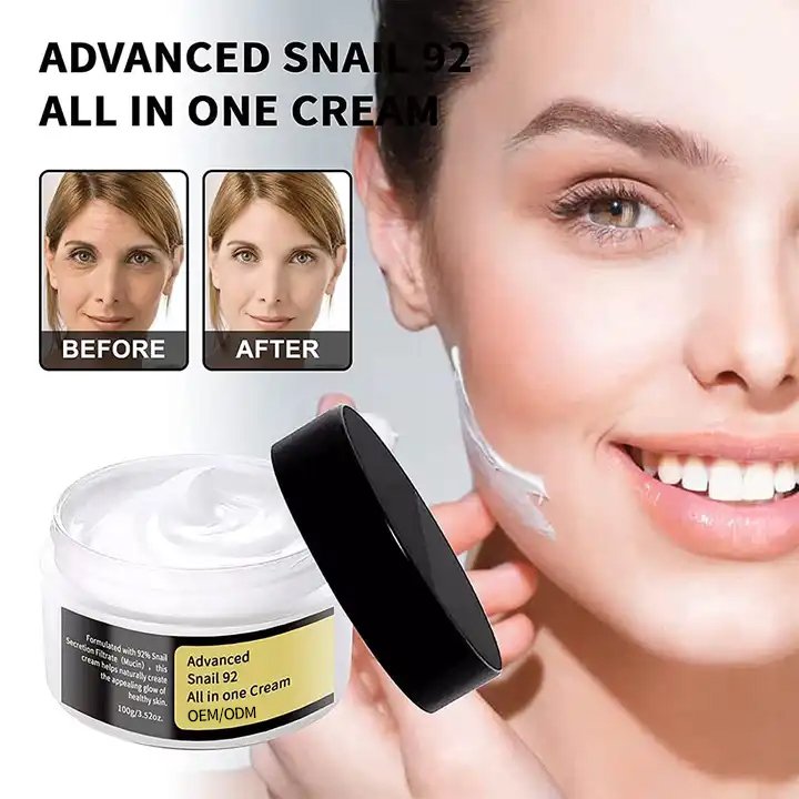 OEM Face Cream in One Advanced Face Repair Recovery Skin Whitening Moisturizer Cream 100g(no Box) Advanced Snail 92 All Day ODM