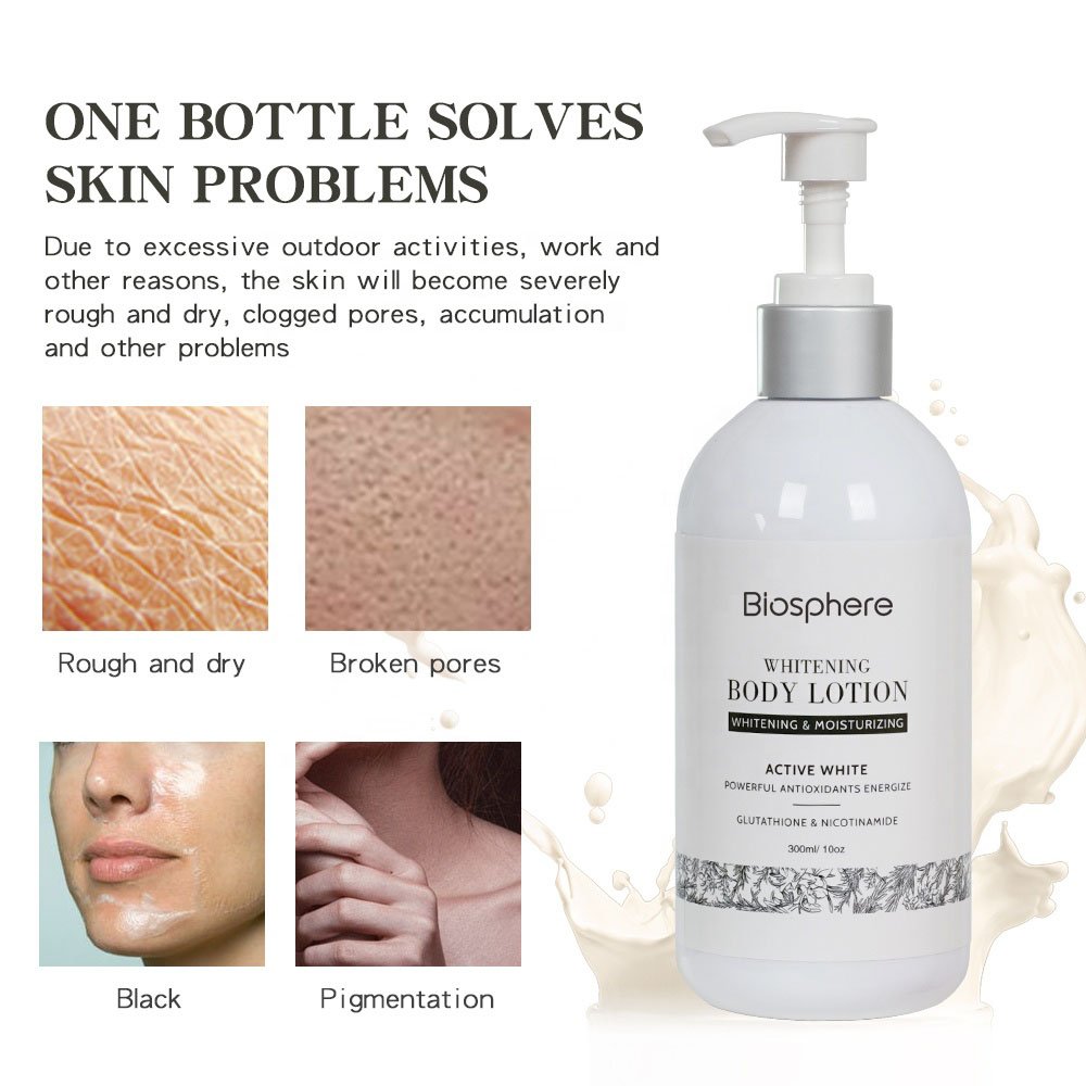 Custom Private Label Body Cream Bleaching New Face Double Inject Body Lotion Thailand Skin Whitening Body Lotion
