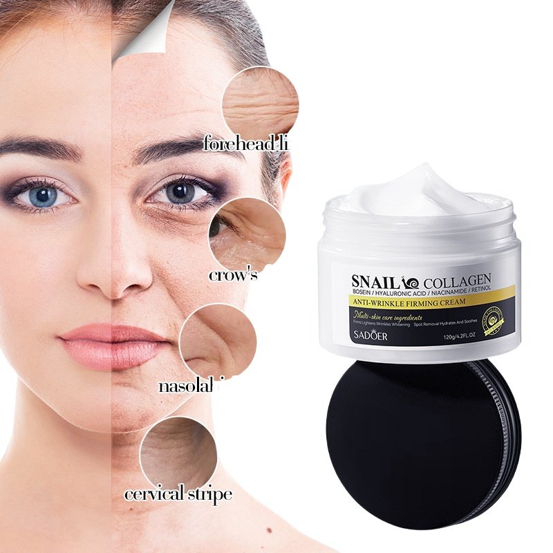 Advanced Snail Cream Collagen Anti Aging High Moisturizing Face Cream Snail Mucin Cream