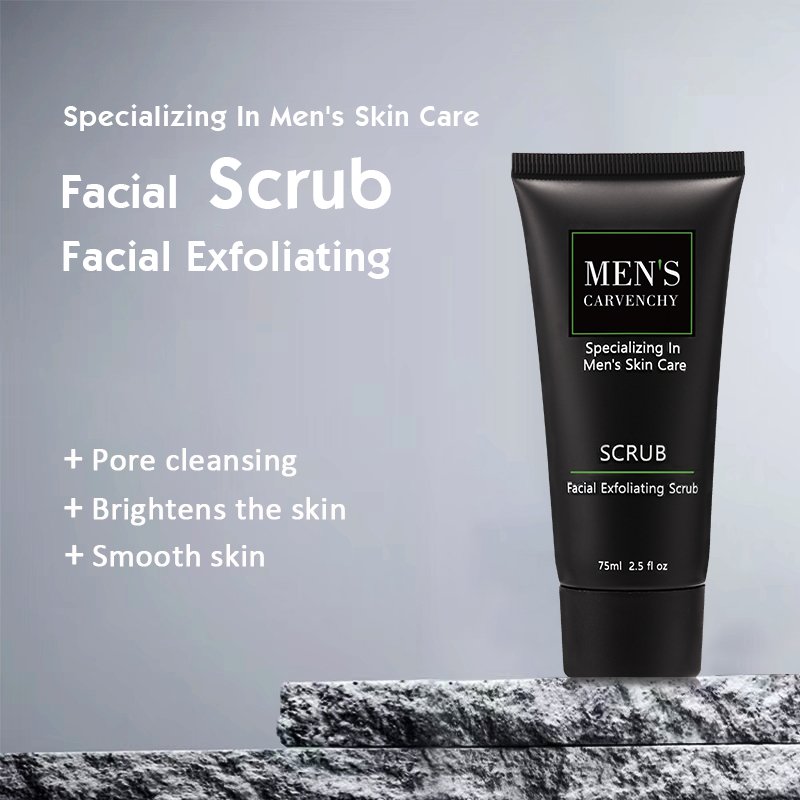 CARVENCHY Organic Male Anti Acne Face Cleanser Wash Scrub Mens Moisturizing Skincare Kit Men's Skin Care Sets
