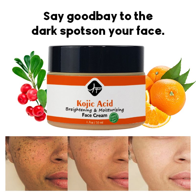 LOW MOQ Wholesale Hot Selling Natural Organic Spot banishing face serum &cream Whitening Moisturizer KOJIC ACID FACE serum Cream