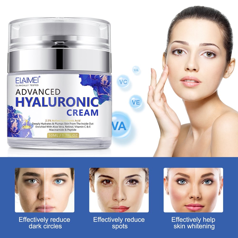 Moisturizing Facial Cream Anti Aging Acne Lifting Instant Removal Wrinkle Moisturizer Hyaluronic Acid Collagen Face Cream
