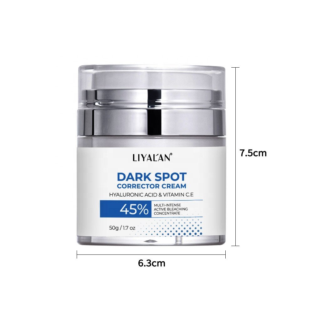 Facial Lightening Freckle Blemish Pimples Melasma Dark Spot Corrector Remover Face Cream for Dark Skin