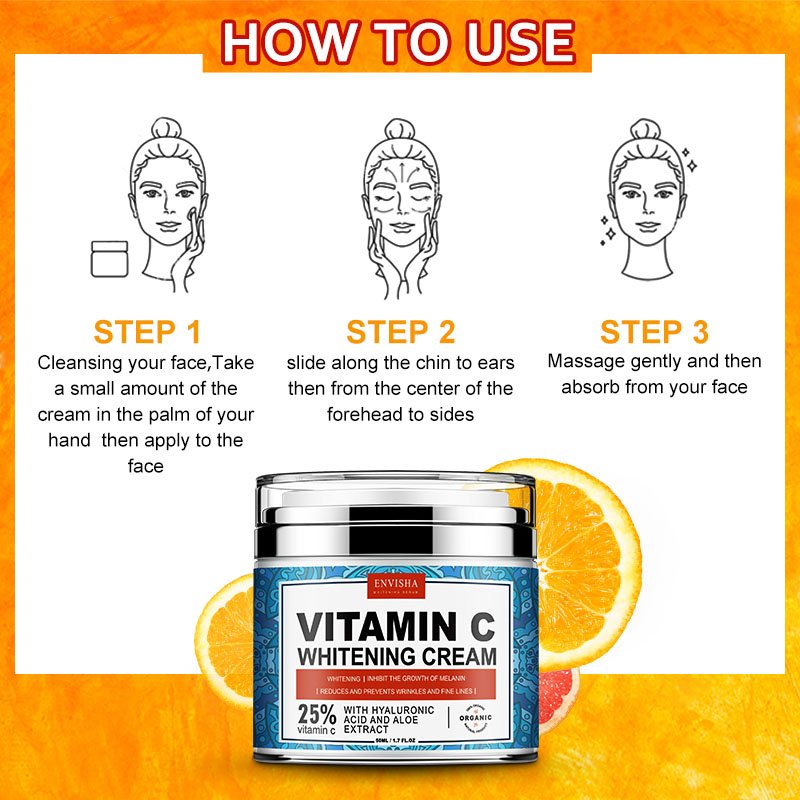 Private Label Vitamin C Beauty Natural Anti Aging Dark Spot Nourishing Whitening Face Cream