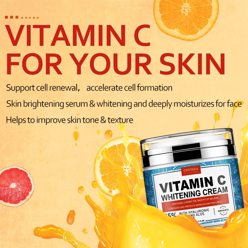 Private Label Vitamin C Beauty Natural Anti Aging Dark Spot Nourishing Whitening Face Cream