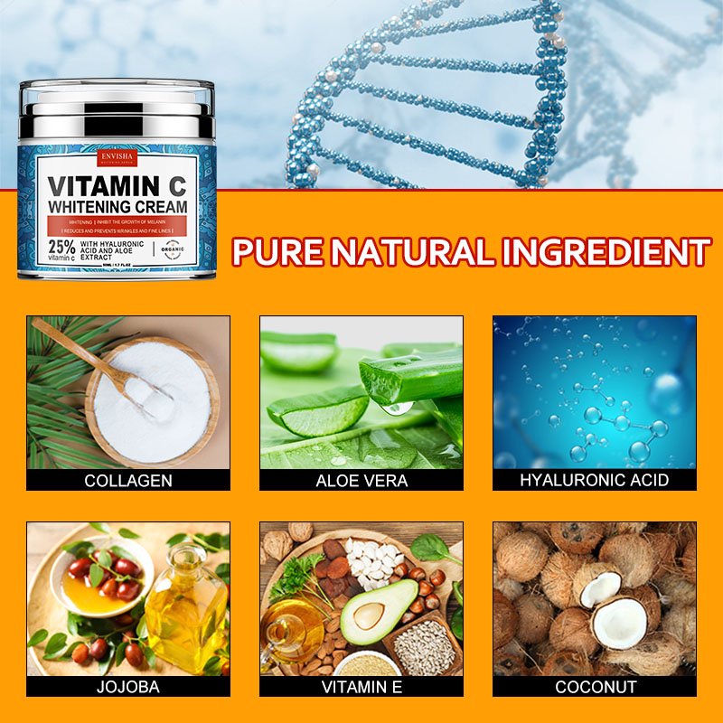 Private Label Vitamin C Beauty Natural Anti Aging Dark Spot Nourishing Whitening Face Cream