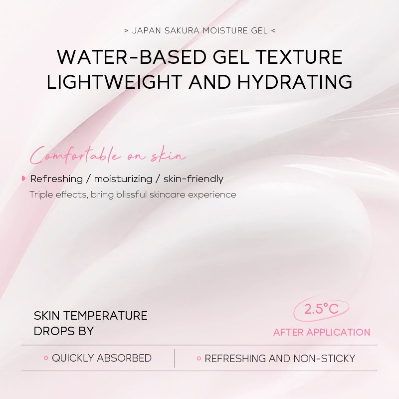 Japan Cherry Blossom Moisturizer Brighten Skin Hydration Reduce Dullness Face Cream