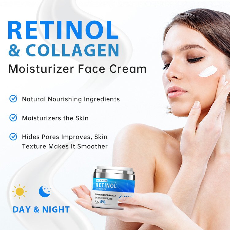 retinol hyaluronic acid natural face cream moisture cream for dark spot in face hydrating private label face cream
