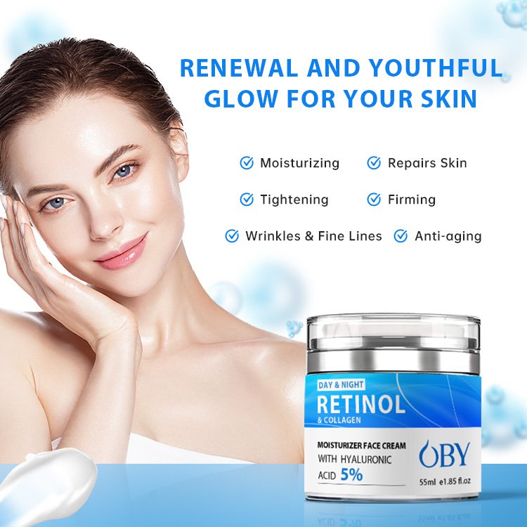 retinol hyaluronic acid natural face cream moisture cream for dark spot in face hydrating private label face cream