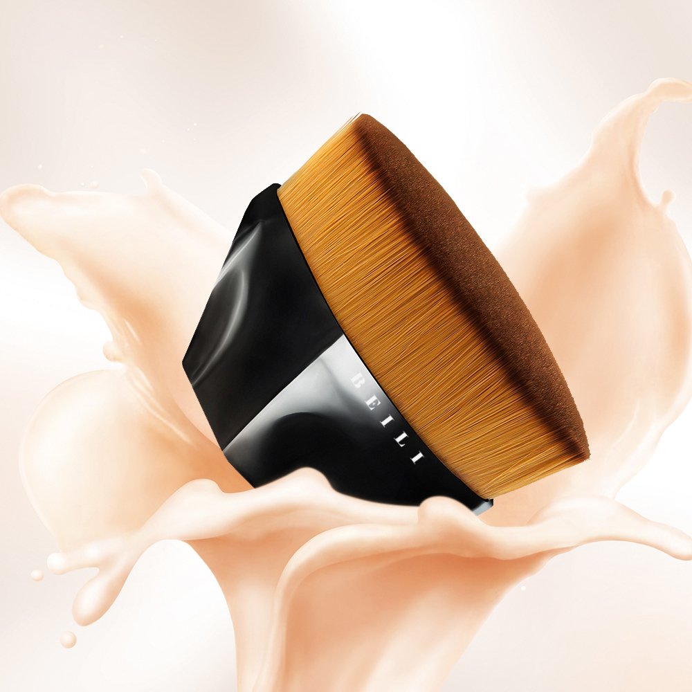 Top Diamond Makeup Brush Flat Liquid Foundation Brush BB Cream Blending Makeup Blush Kabuki Brush
