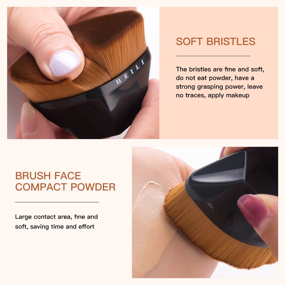Top Diamond Makeup Brush Flat Liquid Foundation Brush BB Cream Blending Makeup Blush Kabuki Brush