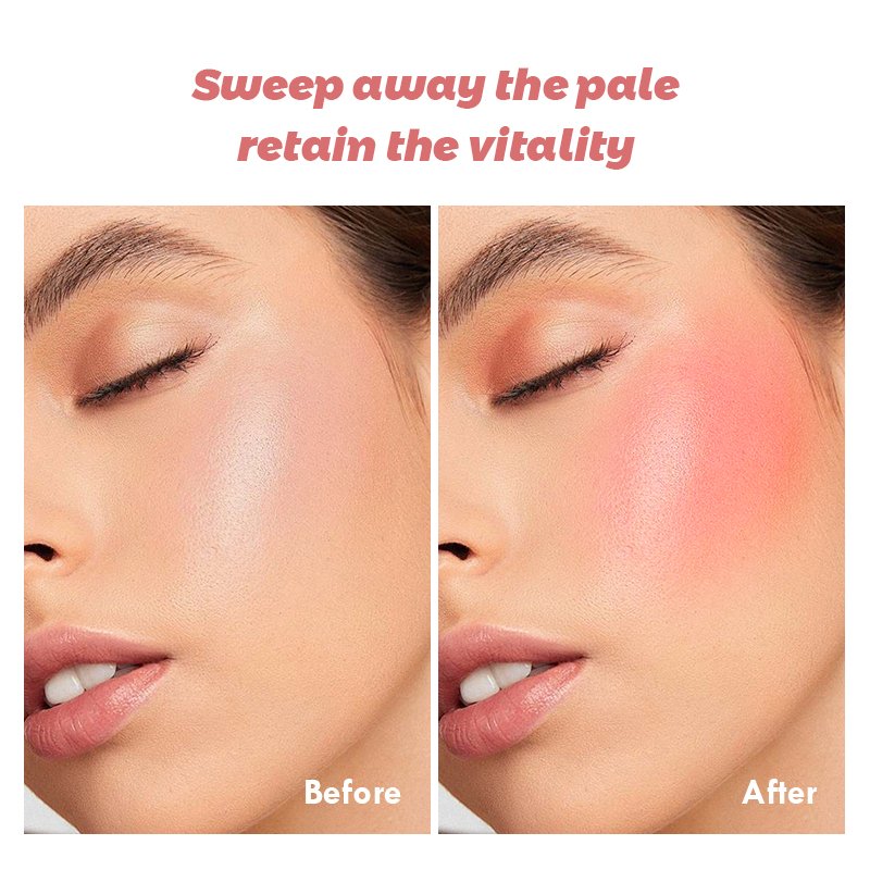 Free Sample Wholesale Cosmetic High Pigment Vegan Face Makeup Blush Natural Waterproof Makeup Blusher Cream OEM Private Label